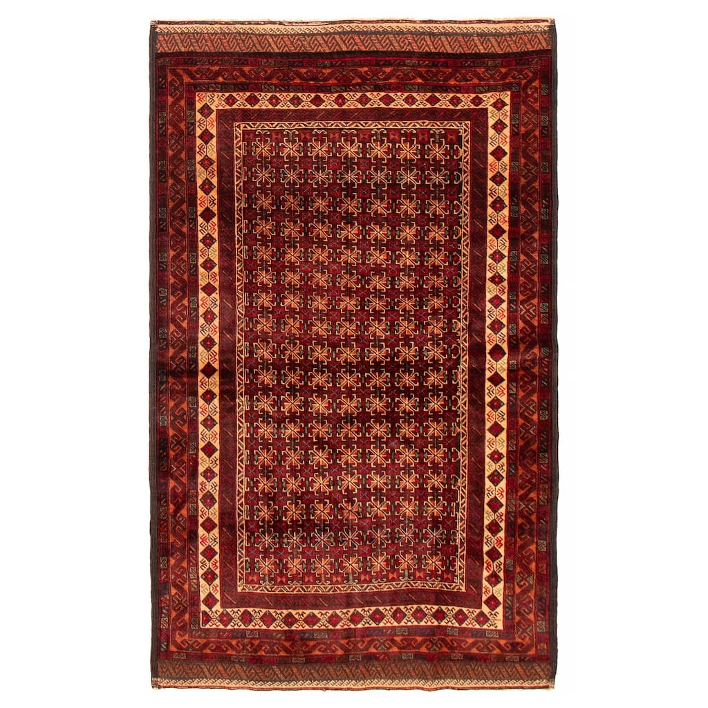 Teimani Red Rug 4'3" x 6'11" - 4'3 x 6'11