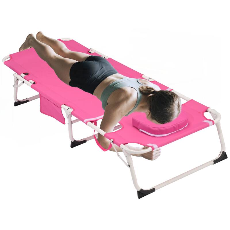 3-in-1 Heavy Duty Tanning Chair with Face Hole