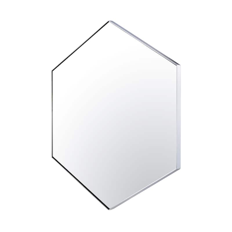 Put A Spell On You 30-in Framed Hexagonal Mirror
