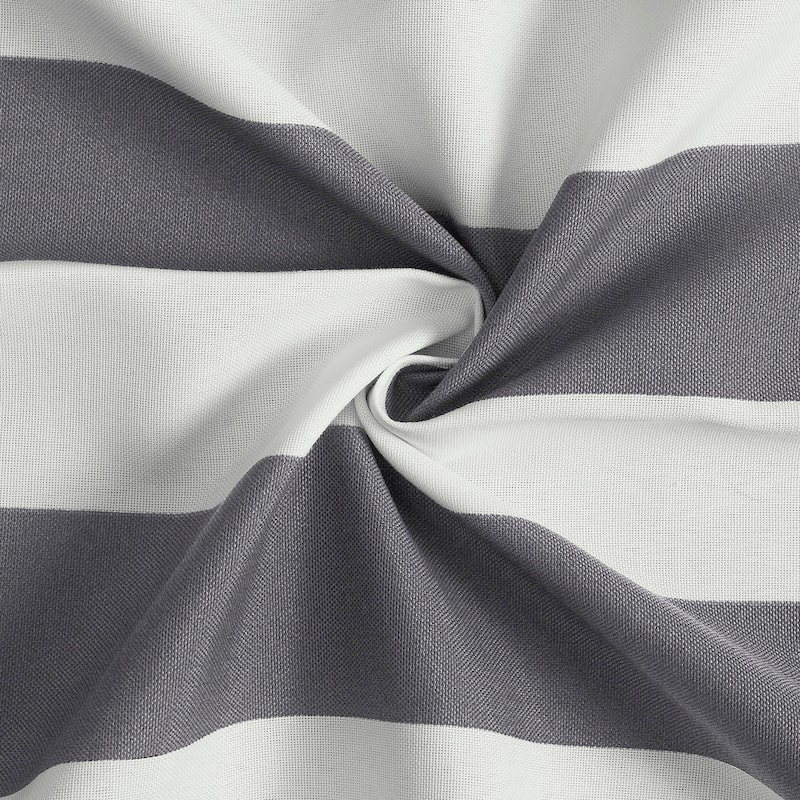 Exclusive Fabrics Villanova Striped Grommet Waterproof Light Filtering Outdoor and Indoor Curtains (1 Panel)