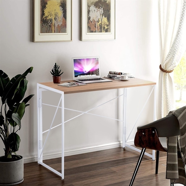 NOVA FURNITURE Folding Home Office Computer Desk for Dormitory and Urban Apartment. Opens flyout.