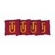 preview thumbnail 1 of 1, Tuskegee Tigers Red Cornhole Bags All-Weather Resin Filled
