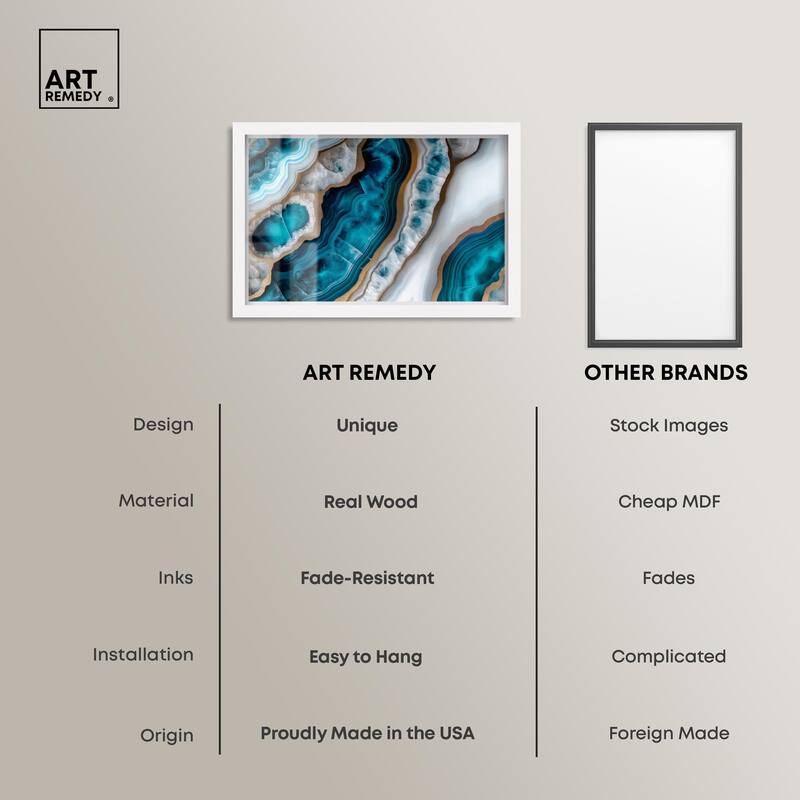 Opaline Undulation Shadowbox by Art Remedy