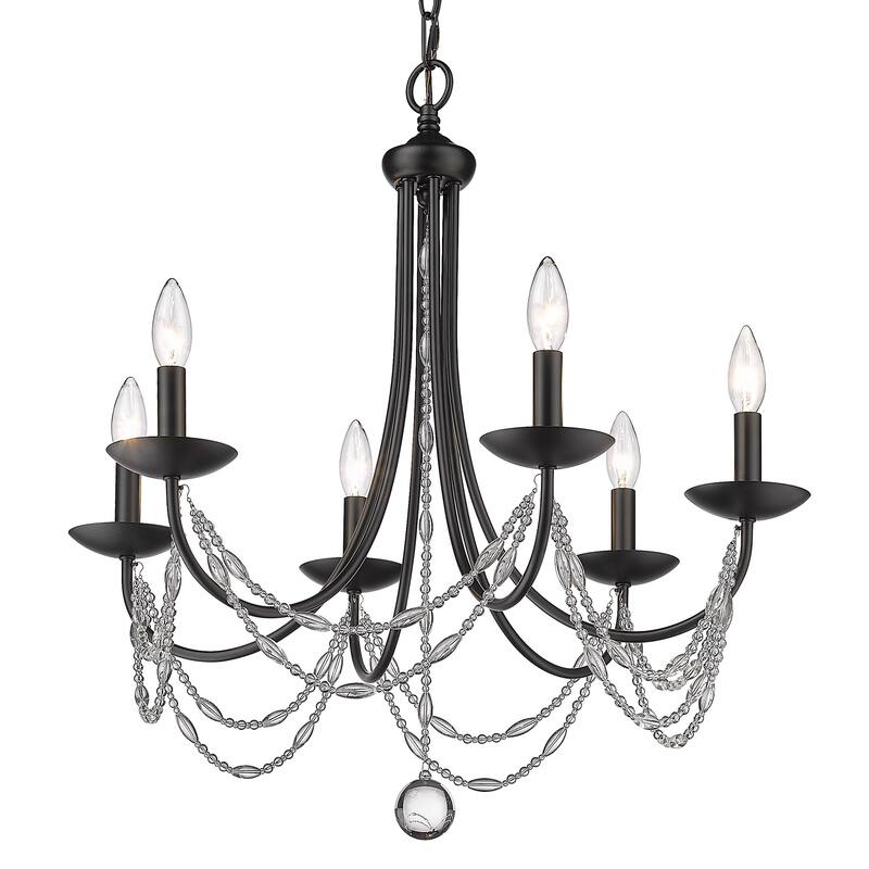 Mirabella 6 Light Chandelier - 25.5"x25.75"