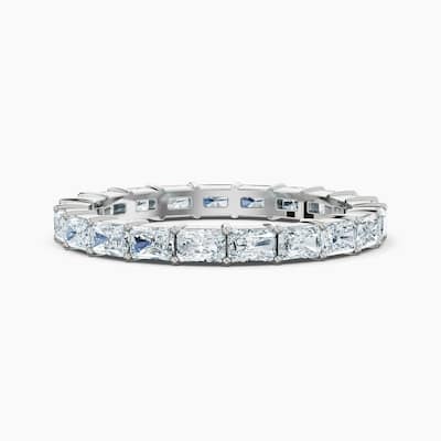 Auriya 14k Gold Radiant East-West Lab Grown Diamond Eternity Band 2.10 - 8.25 ct. tw. (F-G, VS)