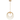 Doral 1 Light Renaissance Gold Pendant - 14'' W x 15'' H x 2.36'' D