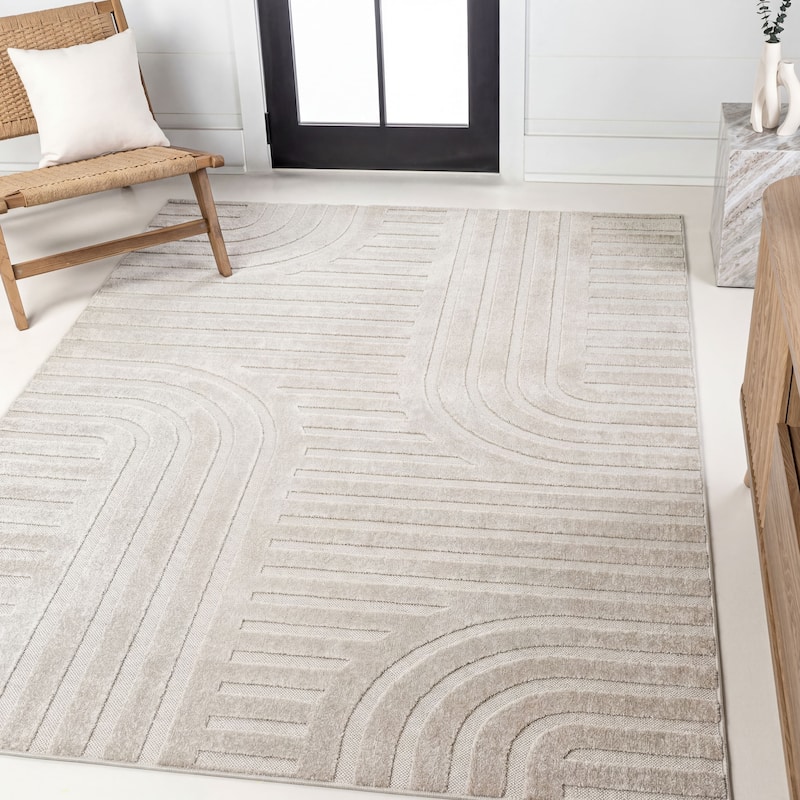 JONATHAN Y Nordby Abstract Groovy Striped Area Rug