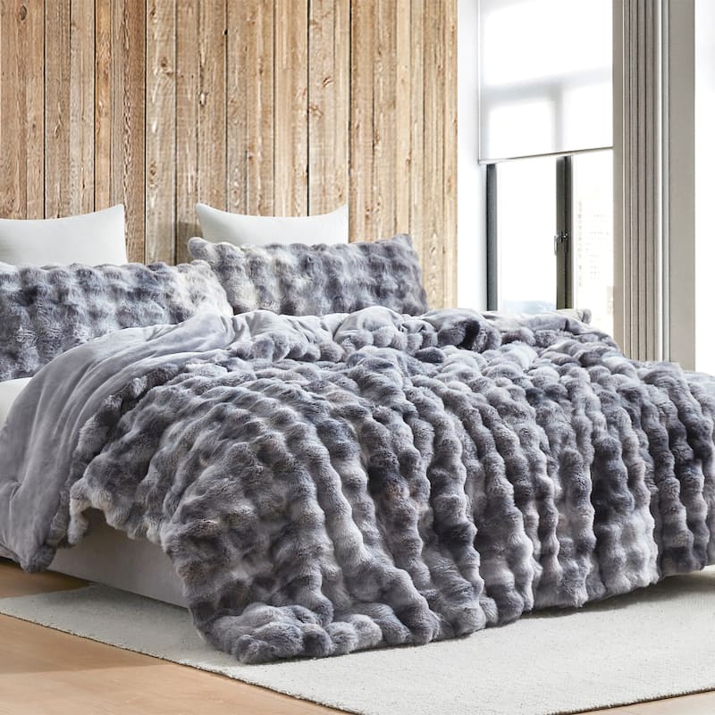 Beary Soft - Coma Inducer® Oversized Comforter Set - Glacier Black Bear - King