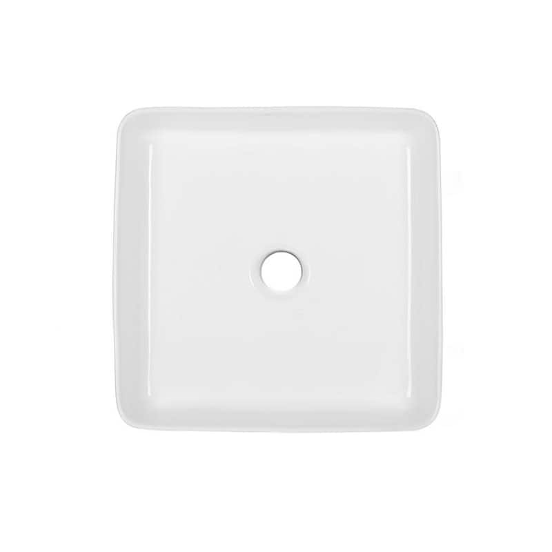 Swiss Madison Concorde 14-1/2" Square Ceramic Vessel Bathroom Sink