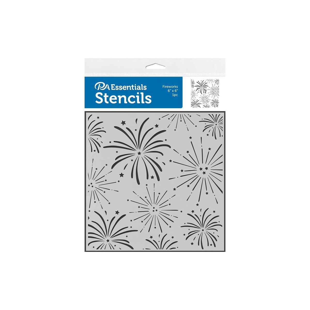 Shop Pa Ess Stencil 6x6 Fireworks Free Shipping On Orders Over