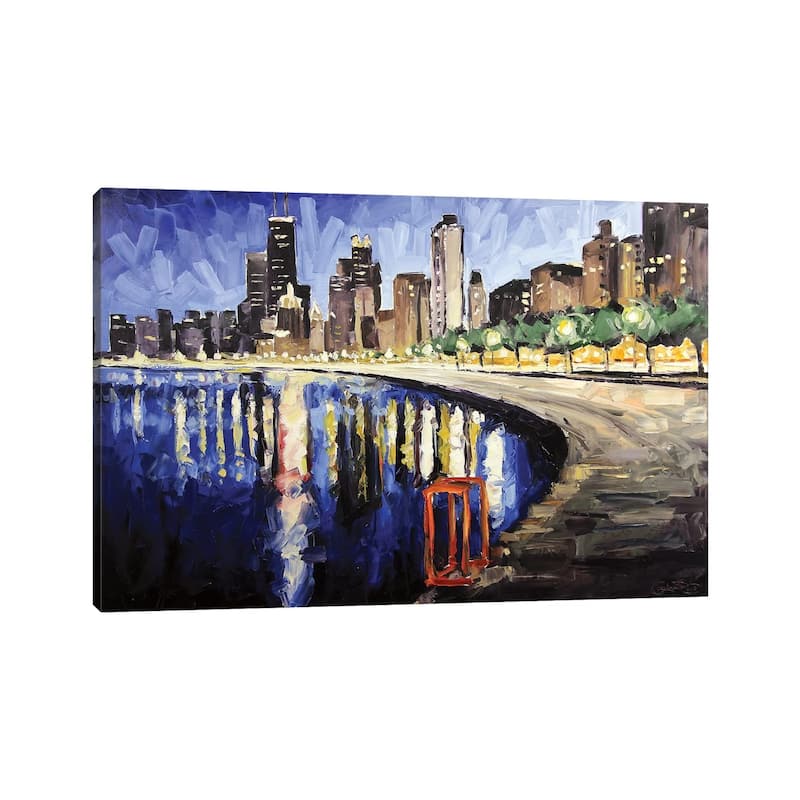 iCanvas "Lake Shore From Lincoln Park" by Roger Disney Canvas Print