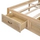 preview thumbnail 34 of 52, Platform Bed with 6 Storage Drawers, Wooden Bedframe, Full/Queen Size