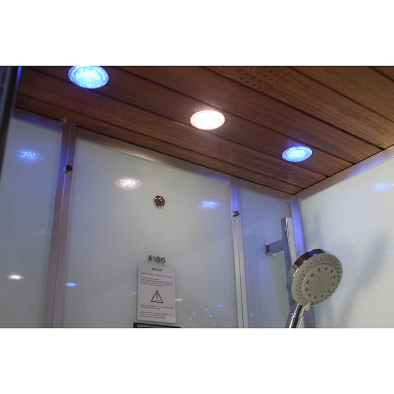 Platinum DZ961F8 Steam Shower-White (Left Side Controls)