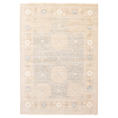 ECARPETGALLERY Hand-knotted Mamluk Tan Wool Rug - 5'0 x 7'0
