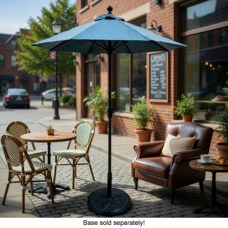 Tropishade 6' Bistro/Balcony/Cafe/Deck Commercial Patio Umbrella. Sunbrella cover. Good for compact space.