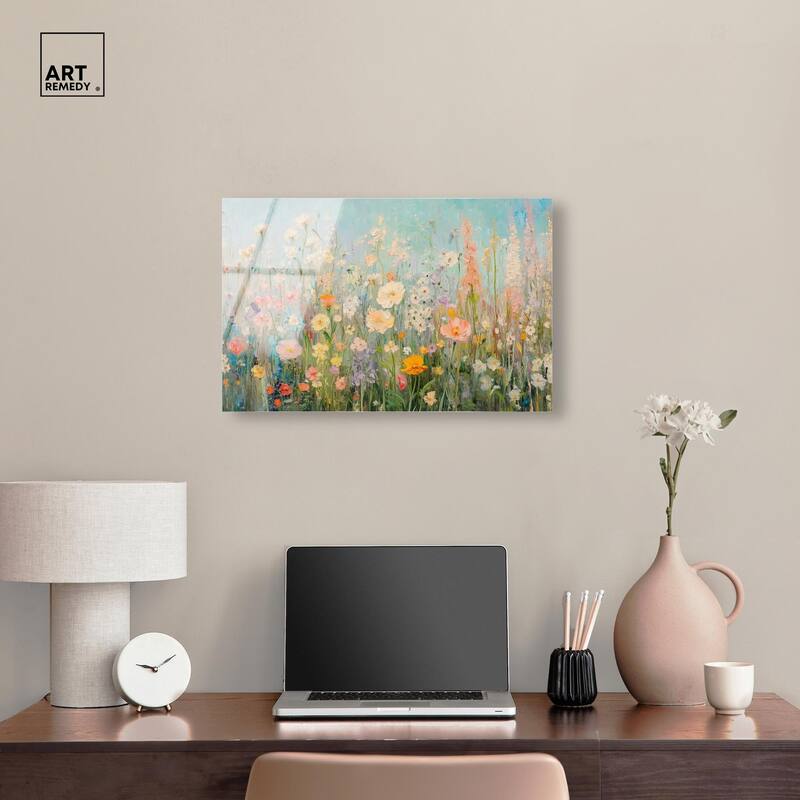 Soft Focus Flora II Acrylic by Art Remedy, Ready to Hang