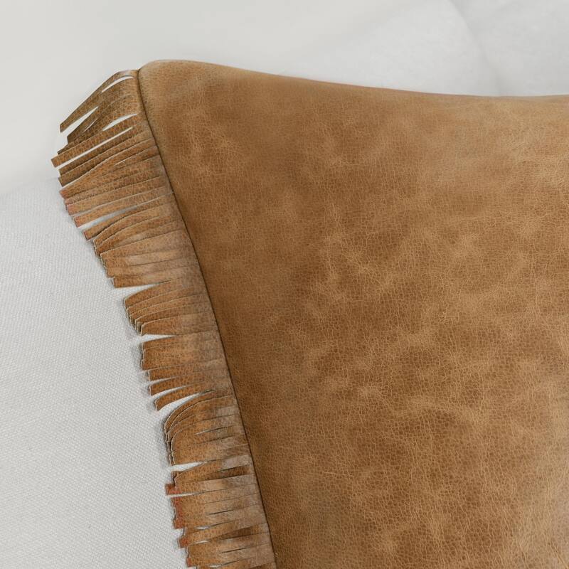 Villa by Classic Home Haris 22" Pieced Design Throw Pillow