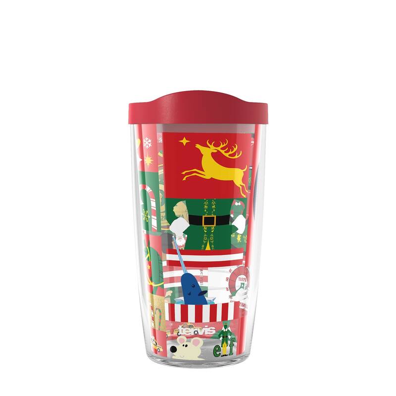 Tervis Elf 20th Anniversary Christmas Holiday Limited Edition Made in USA Double Walled Insulated Travel Tumbler, Classic - 16oz