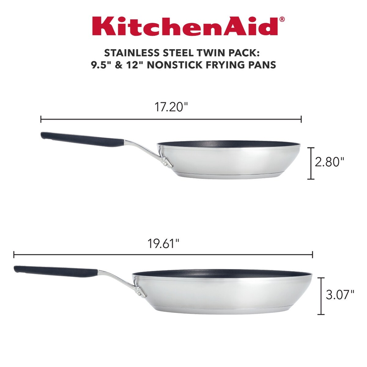 KitchenAid Stainless Steel 12 Nonstick FryingPan 