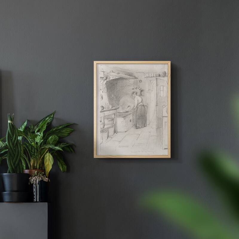 Vintage Sketch LIV -Framed Print