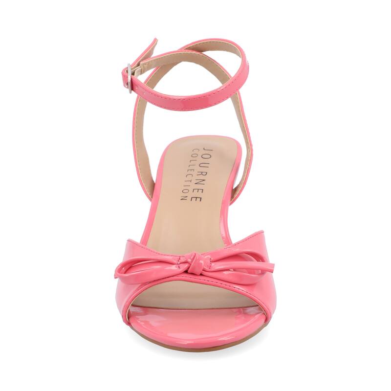 Journee Women's Jennifer Dress Sandals - Pink - 8