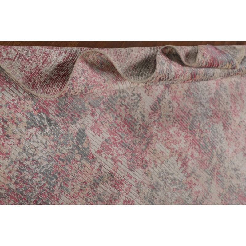 Moder / Abstract Area Rug Handmade Oriental Wool Carpet - 5'7" x 8'0"