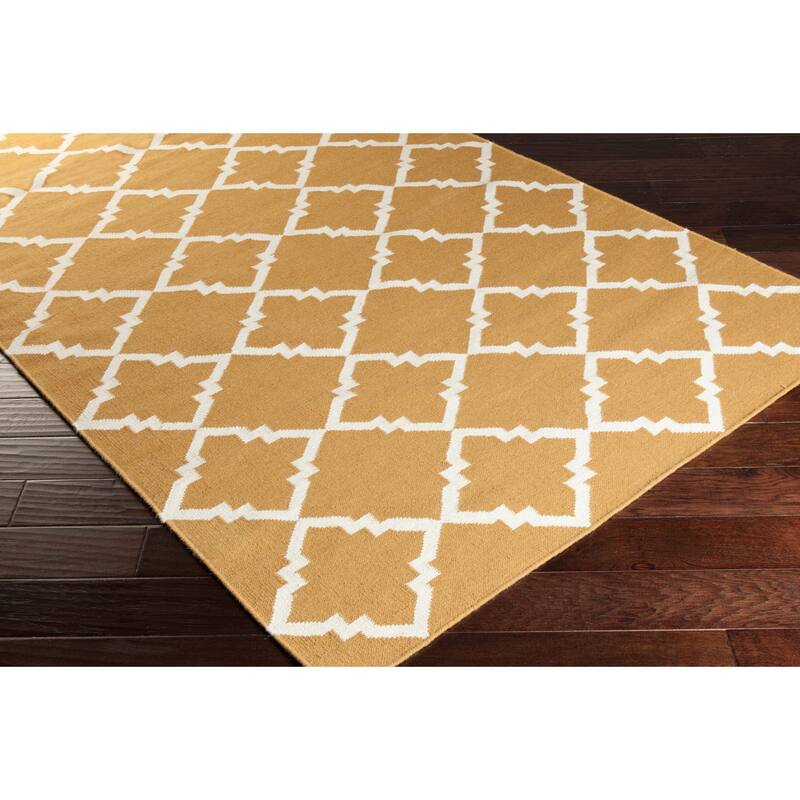 Hand-woven Villach Flatweave Wool Area Rug