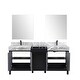 preview thumbnail 7 of 157, Lexora Zilara Bathroom Vanity Complete Set in Black and Grey with Faucet