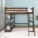 preview thumbnail 5 of 16, Max and Lily Full-Size High Loft Bed with Bookcase