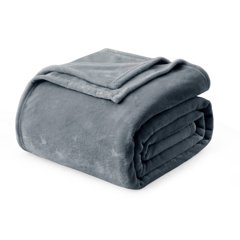 Lightweight Plush Fuzzy Flannel Blanket, Rversible Soft Throw Blanket