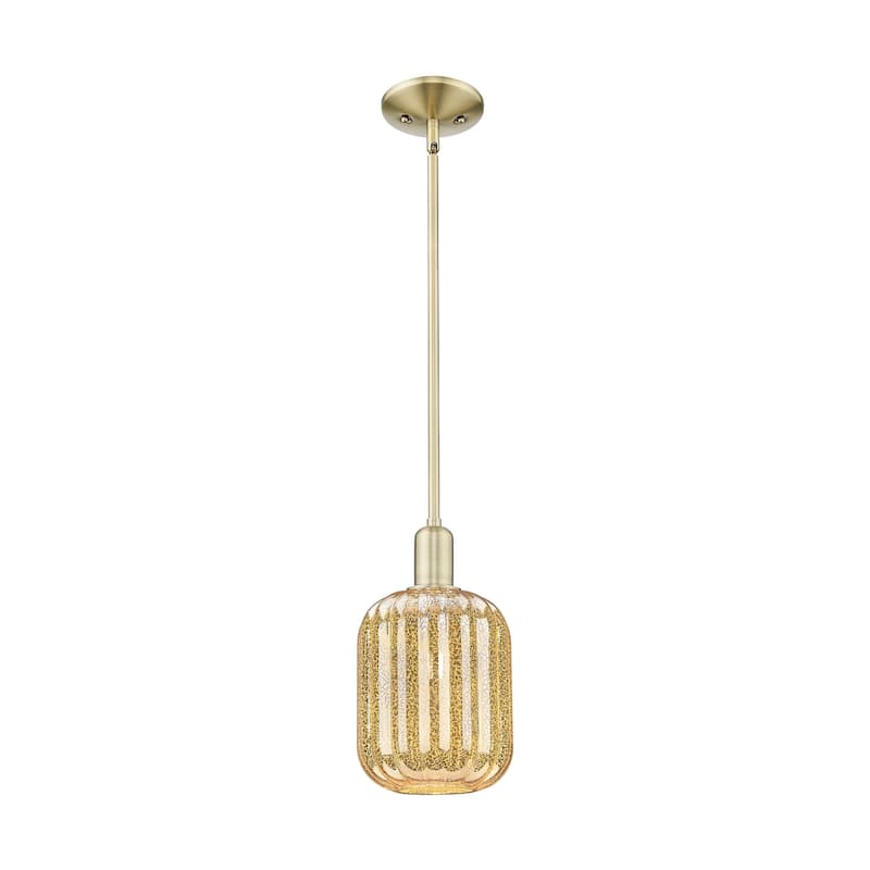 Innovations Lighting Downtown Urban - Preston - 1 Light 7" Jar Shade Stem Hung Mini Pendant