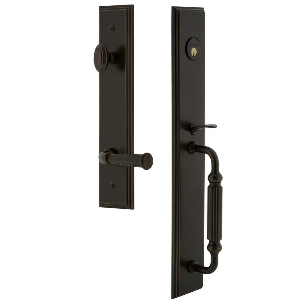 Grandeur Carre Solid Brass Rose Right Handed Keyed Entry Single