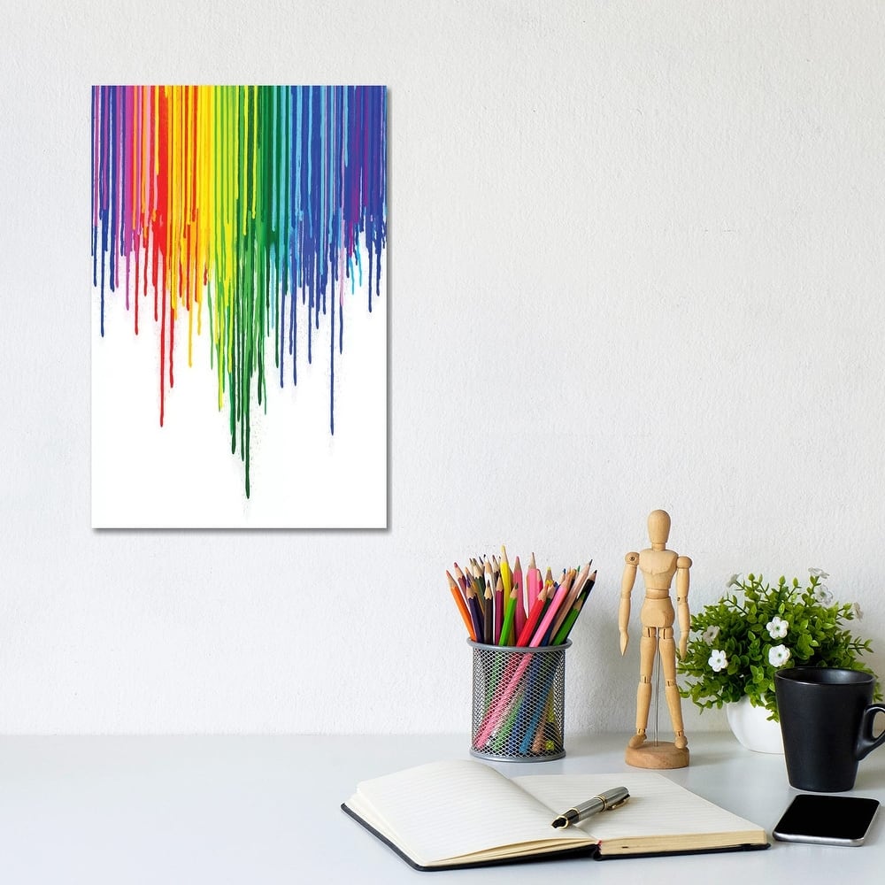 iCanvas "Rainbow Gay Pride" by Notsniw Art Canvas Print