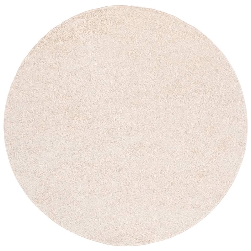 SAFAVIEH Boucle Alfiya Machine Washable & Slip Resistant Rug - 6' Round - Beige