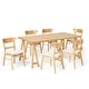 preview thumbnail 54 of 58, Idalia Mid-Century Modern 7 Piece Dining Set by Christopher Knight Home