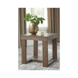 Cariton Gray Square End Table