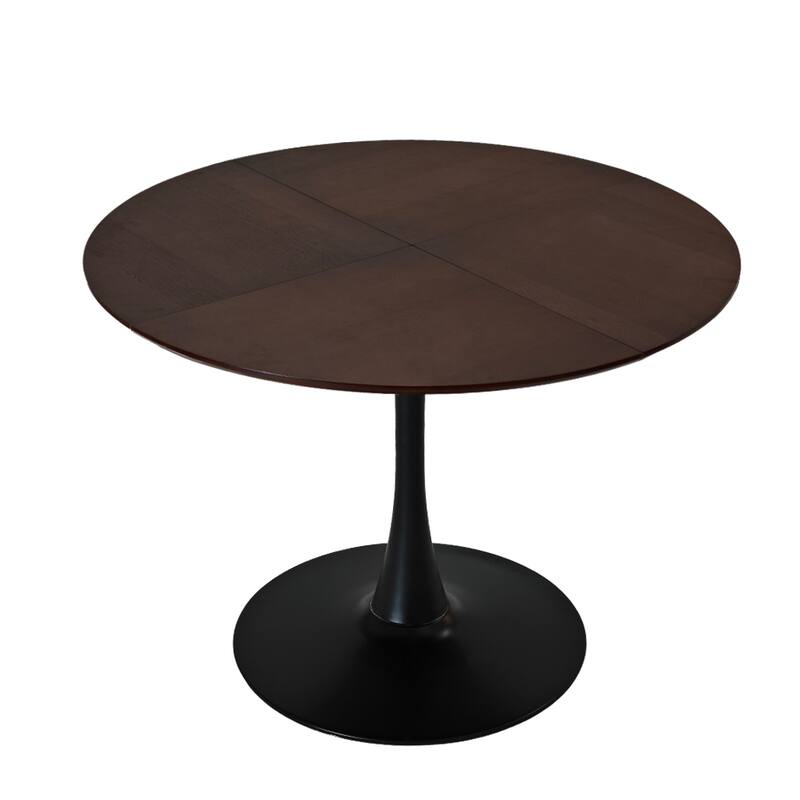 47.24" Modern Round Dining Table,Four Patchwork Tabletops