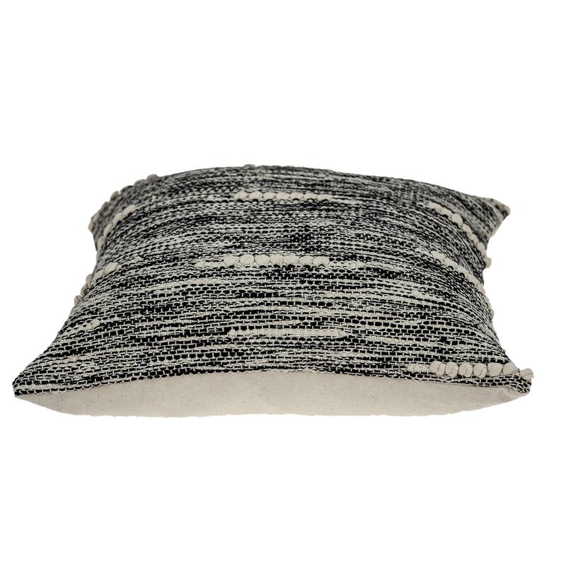Parkland Collection Abali Transitional Black and White Pillow Cover