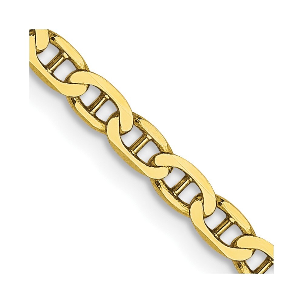 10 kt Yellow Gold Leslie's 10k 2.4mm Flat Anchor Chain Length 8 in