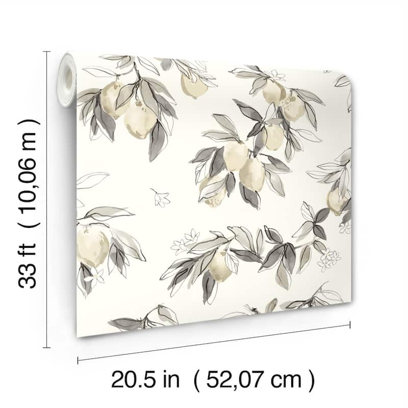 Chesapeake Lemonade Charcoal Citrus Wallpaper