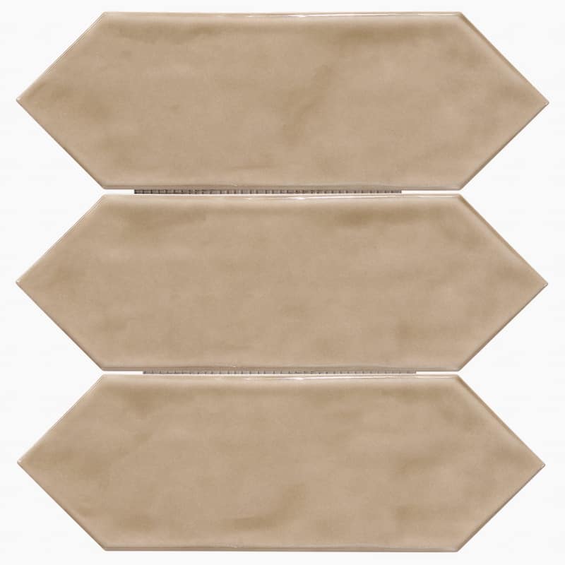 Forio 4" x 12" Picket Glossy Porcelain Mosaic Tile - 5 sheets (4.20 sf) - Brown