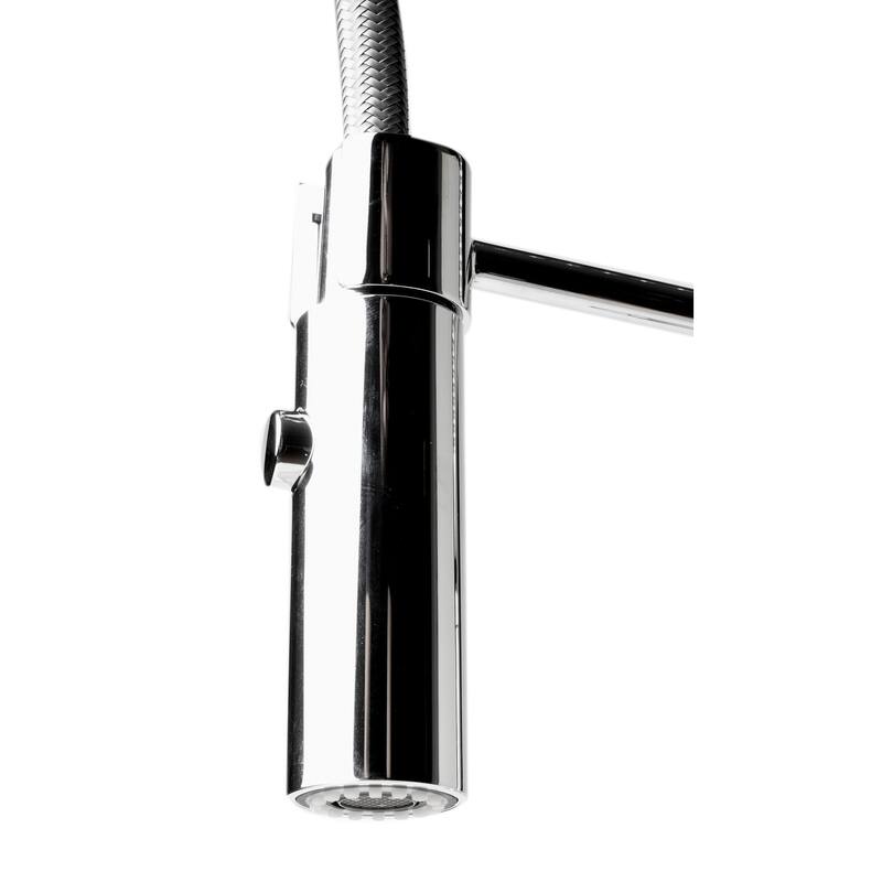 Polished Chrome Commercial Spring Kitchen Faucet
