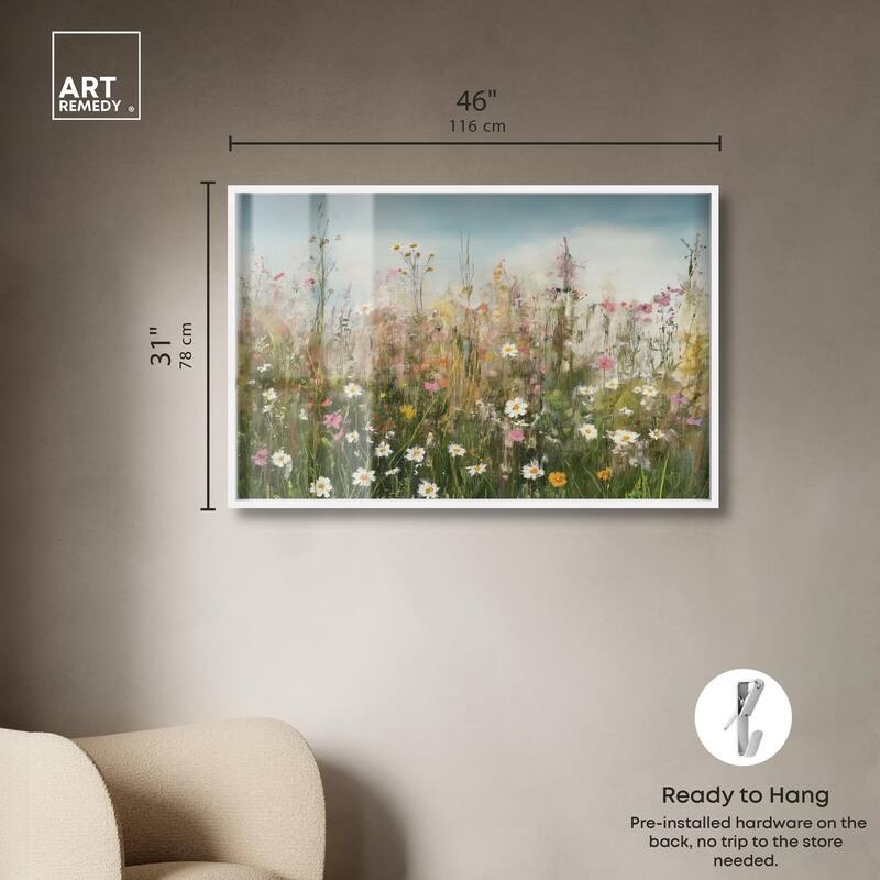 Glimmering Glade Garden I Shadowbox by Art Remedy
