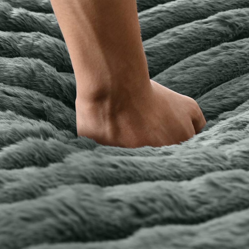 Roomfitters Chaise Lounge Sofa 65.25" Cloud Plush Upholstered Sofa Couch with Two Pillows, Cozy Living Room Furniture