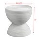 preview thumbnail 3 of 4, Uttermost Bongo White Rattan Side Table - 21.75"W x 22"H x 21.75"D