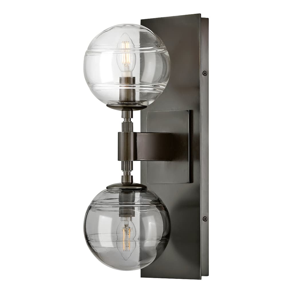 Fredrick Ramond FR30502 Oberon 2 Light 18" Tall Wall Sconce