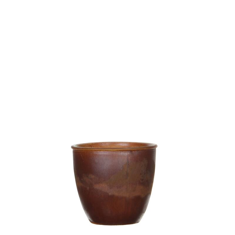 Linde Round Glass Pot 4.3"Dia- A - A