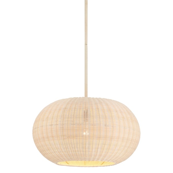 slide 2 of 10, Minka Lavery 3545 Modjeska 1 Light 21" Wide Pendant with Natural