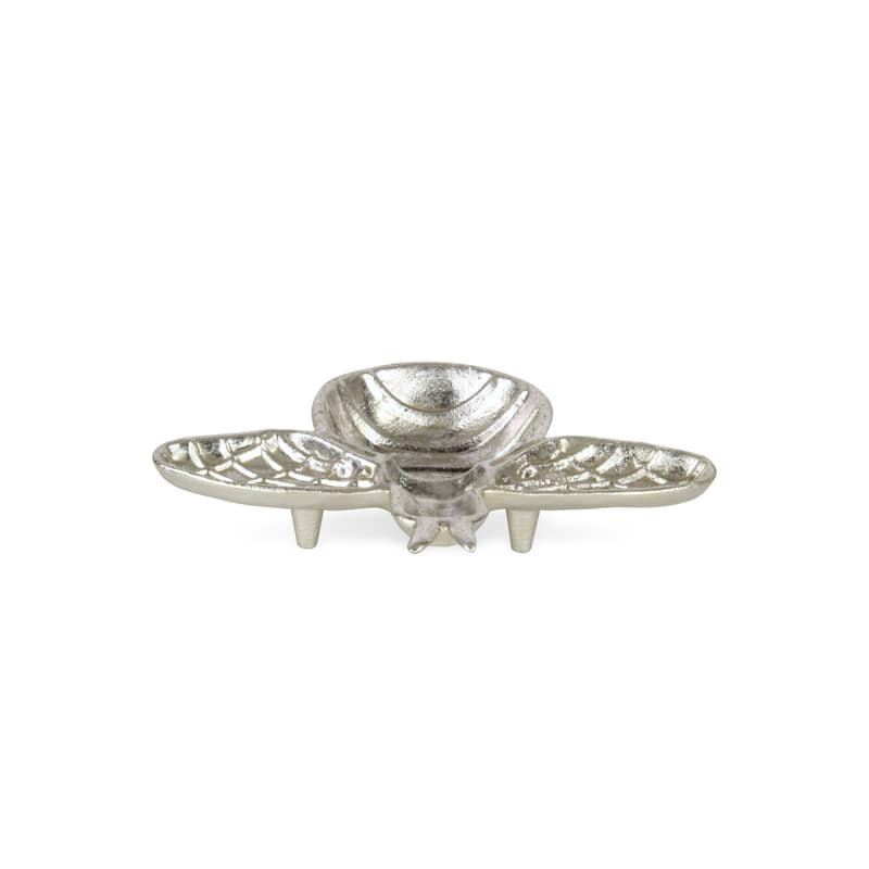 Roven Cast Iron Bumble Bee Dish - Silver