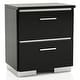 preview thumbnail 12 of 12, Furniture of America Benvolio Contemporary Black Wood LED 6-Piece Panel Bedroom Set with USB Port